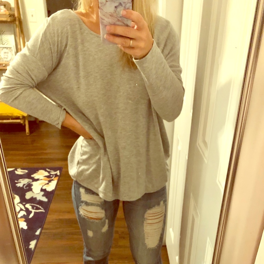 Open-back sweater